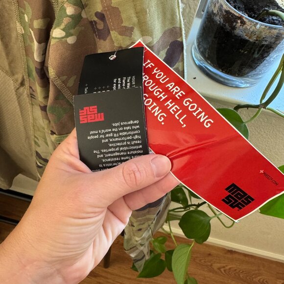 NEW Quarter Zip Combat Top — Size Small - Picture 2 of 5